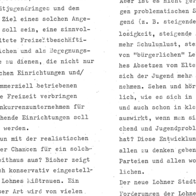 Zeitungsausschnitt Nummer zwei von August 1981